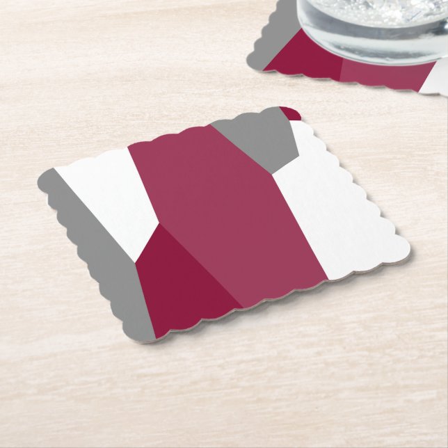Porta-copo De Papel Cinza rosa e branco (Angular)