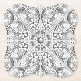 Porta-copo De Papel Cinzas de rendas cerâmicas