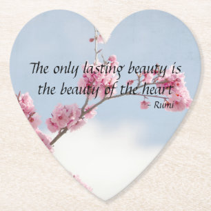 Porta-copo De Papel Citação Inspiradora Cherry Blossom