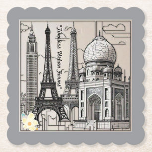 Porta-copo De Papel "Clareza da paisagem urbana"