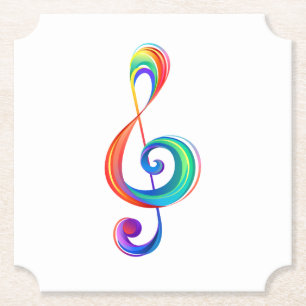 Porta-copo De Papel Clef (trecho de arco-íris)