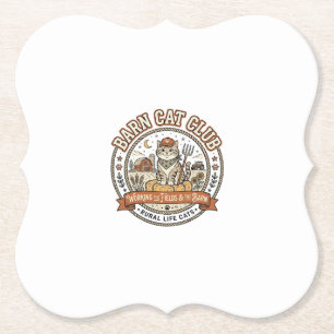 Porta-copo De Papel Clube de Gato de Celeiro Fazendeiro de Gato Animal