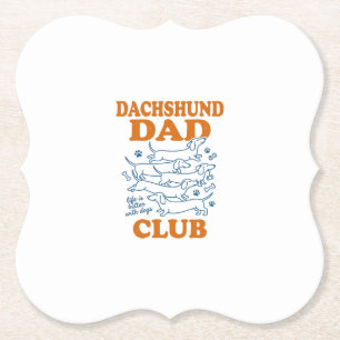Porta-copo De Papel Clube do Papai Dachshund Camisa Vintage de Cachorr