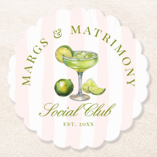 Porta-copo De Papel Clube Social Margs & Matrimônio
