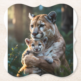 Porta-copo De Papel Coaster de Animal da Vida Selvagem, Decoração de C