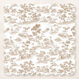 Porta-copo De Papel Cobre/Mocha Mousse Toile,