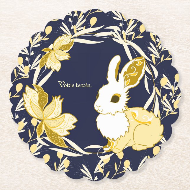 Porta-copo De Papel Coco le lapin (Frente)