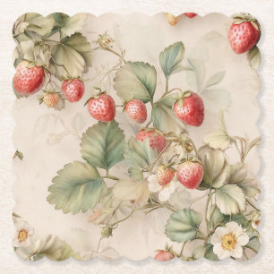 Porta-copo De Papel Coelhinho de Aquarela Cachorro com Morangos