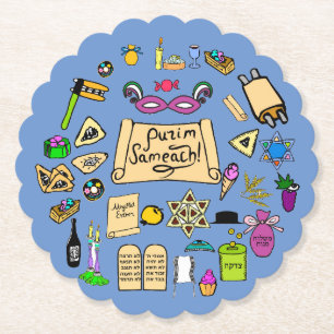 Porta-copo De Papel Coletas de Purim Portas copos de Papel - Coletas