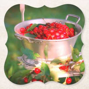 Porta-copo De Papel Colheita da cereja, jardim Rosalinde da casa de
