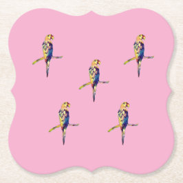 Porta-copo De Papel Colorir Porta copos de Papagaio