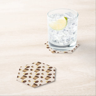 Porta-copo De Papel Compro Café Moderno Café Café Barista Nome do Func