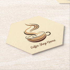 Porta-copo De Papel Compro de logotipo de negócios Elegante Brown Coff