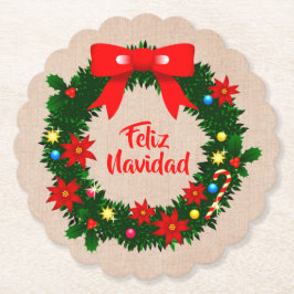 Porta-copo De Papel Conjunto de Arco de Feliz Navidad Feliz Natal