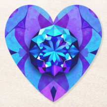 Conjunto de Portas copos Cardíacas Glam Gemstone