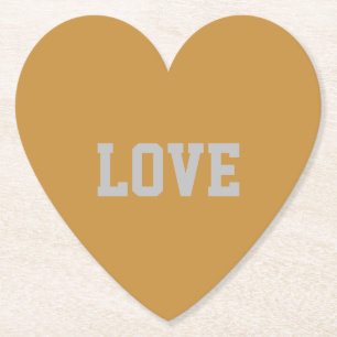 Porta-copo De Papel Conjunto de Portas copos de Coração da Tipografia 