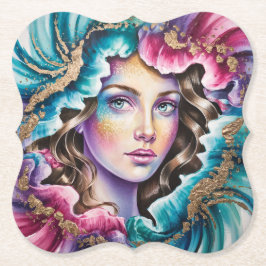 Porta-copo De Papel Conjunto de Portas copos de Retratos de Arte Dream