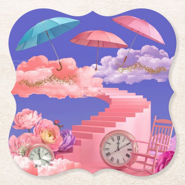 Porta-copo De Papel Conjunto de Portas copos do Colchete Surreal Dream (Frente)