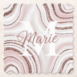 Porta-copo De Papel Conjunto de Portas copos do Mármaco de Agato Branc