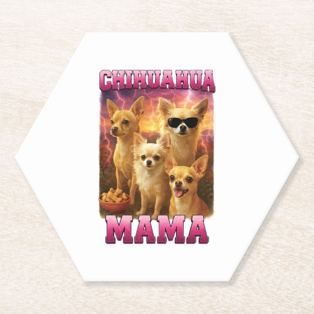 Porta-copo De Papel Cópia Chihuahua (Frente)