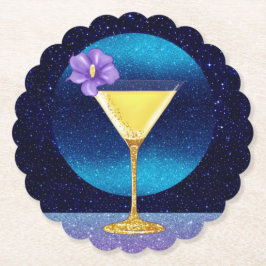Porta-copo De Papel Coquetel da Lua Azul
