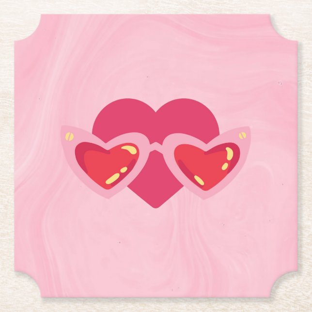 Porta-copo De Papel Coração (Frente)