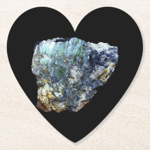 Porta-copo De Papel Coração de Cristal de Vivianita Verde Natural Esté