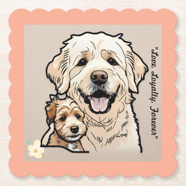 Porta-copo De Papel "Corações Pequenos Furados" (Frente)