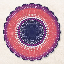 Coral, EggPlant, Magenta, Pontos de Caleidoscópio