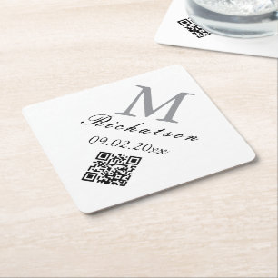 Porta-copo De Papel Cordão QR Diamond simples personalizado