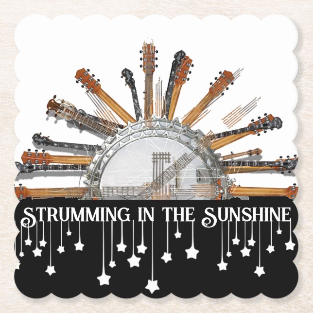 PORTA-COPO DE PAPEL CORDAS DE GUITAR NO SOL (Frente)