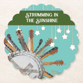 PORTA-COPO DE PAPEL CORDAS DE GUITAR NO SOL