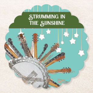 PORTA-COPO DE PAPEL CORDAS DE GUITAR NO SOL