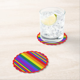 Porta-copo De Papel Cores do Orgulho LGBT