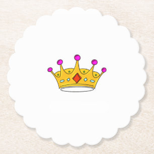 Porta-copo De Papel Coroa de princesa, coroa de príncipe, tema de coro