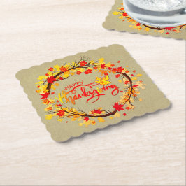 Porta-copo De Papel Correspondência de Toneladas de Folha de outono Ar