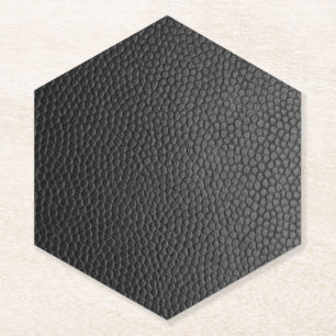 Porta-copo De Papel Couro de Cobra Preto