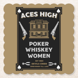 Porta-copo De Papel Cowboy American Frontier Saloon