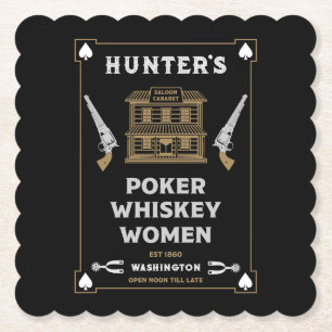 Porta-copo De Papel Cowboy American Frontier Saloon