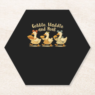 Porta-copo De Papel Cozy Fall Season Goose Gobble Waddle Honk Cute Cot