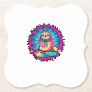 Porta-copo De Papel Cravata Tie-Dy Sinal de Paz de Preguiça Hippie