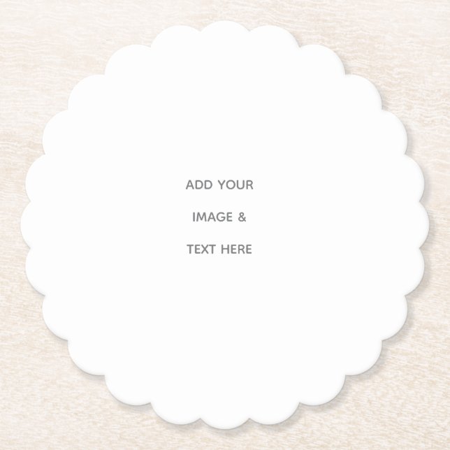 Porta-copo De Papel Create Your Own white  (Frente)