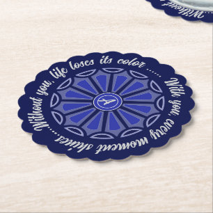 Porta-copo De Papel Creative Flor Simples presentes de Flor Mãe irmã p