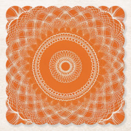 Porta-copo De Papel Creme Laranja