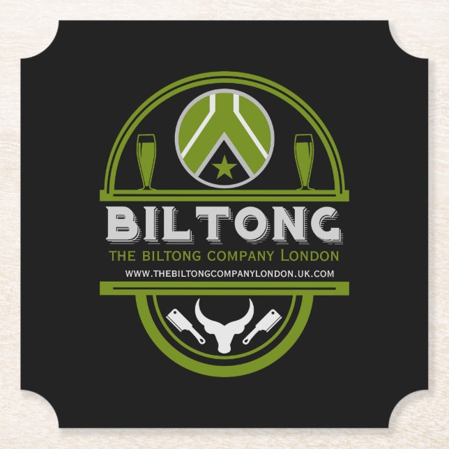 Porta-copo De Papel Criadores E Vendedores De Biltong (Frente)