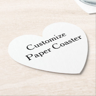 Porta-copo De Papel crie seu próprio Coração simples personalizado