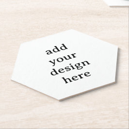 Porta-copo De Papel Crie Seu Próprio Hexágono Personalizado Simples