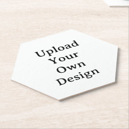 Porta-copo De Papel Crie Seu Próprio Hexágono Personalizado Simples