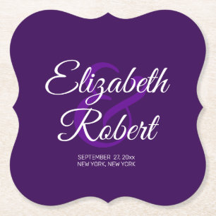 Porta-copo De Papel Crie Seu Próprio Nome Da Noiva De Casamento Elega