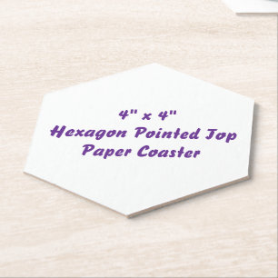 Porta-copo De Papel Crie seu próprio papel de 4" x 4" com topo pontiag